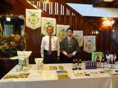 Producers explained their products at the display space