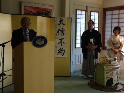 来賓(ゴードン門田氏)ご挨拶