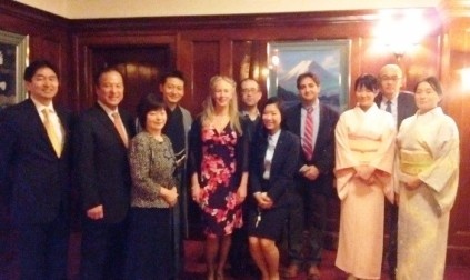 Consul General and Mrs. Okada with performers and sponsors.