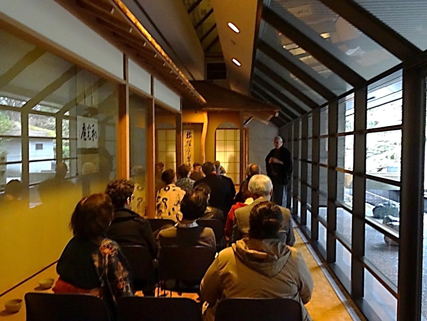 Representative of the Urasenke Tankokai Vancouver Association talks about tea