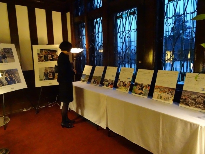 Photos panels depicting the recovery