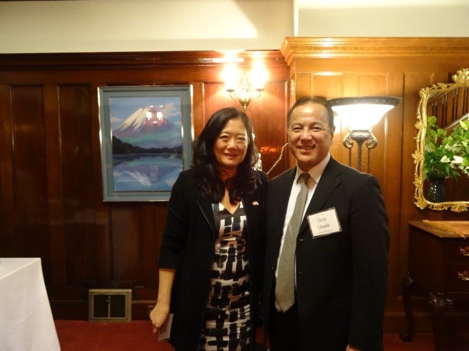 Consul General Okada with the Honorable Naomi Yamamoto