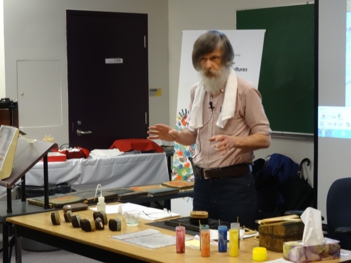 David Bull interacts with audience at KPU
