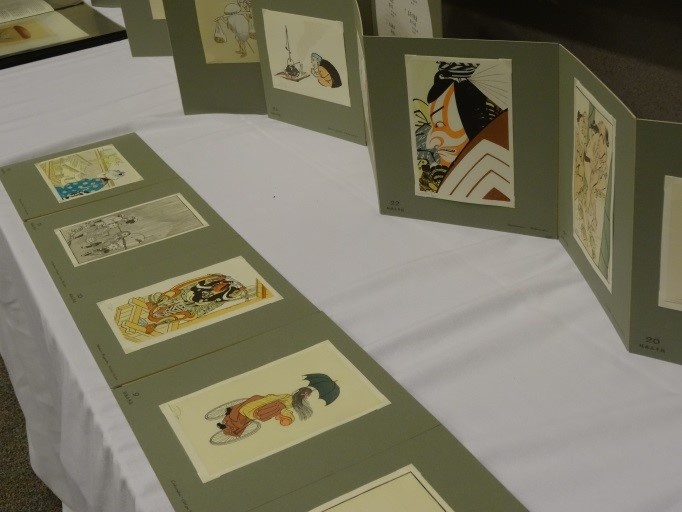 Display of woodblock prints