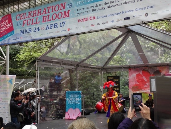 Vancouver Okinawa Taiko group performs.