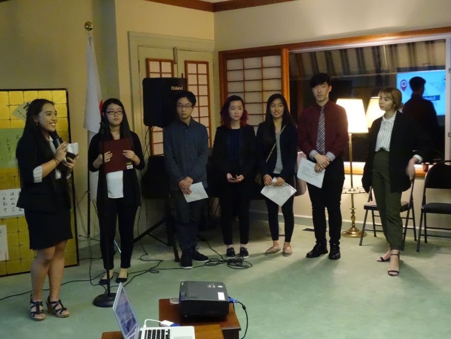 Students from Centennial Secondary present