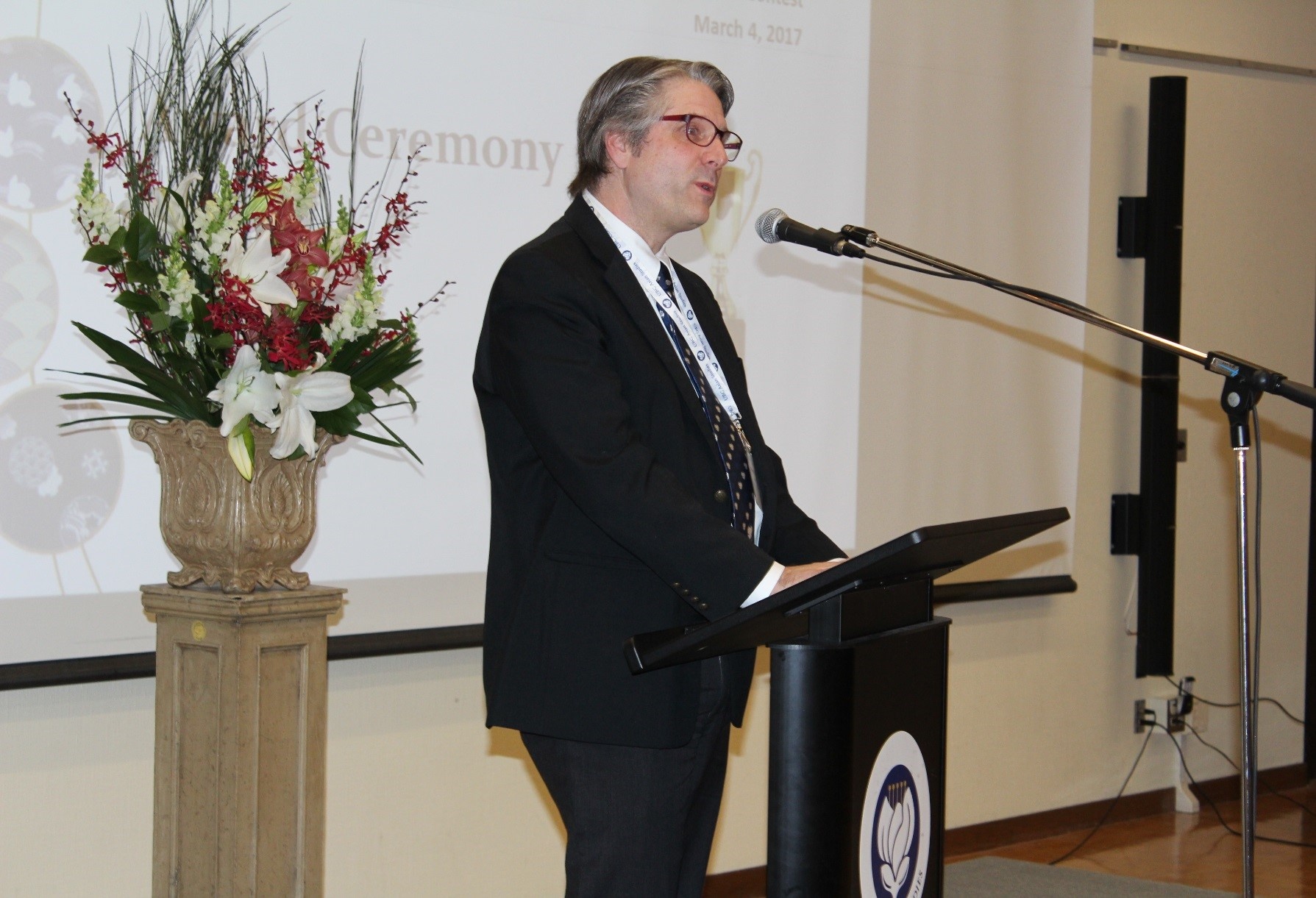 Dr. Ross King, Director of the Department of Asian Studies, UBC gives some remarks