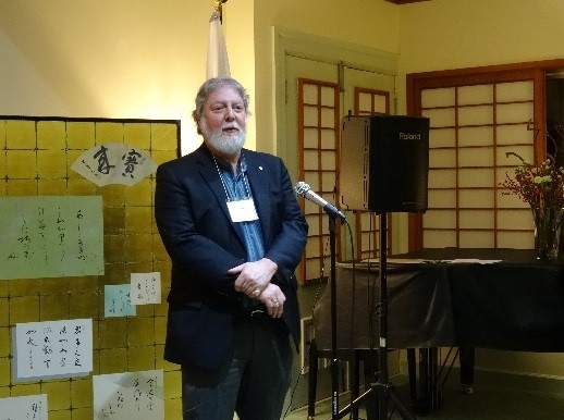 Dr. Joshua Mostow, Associate Head, Asian Studies, UBC addresses the guests