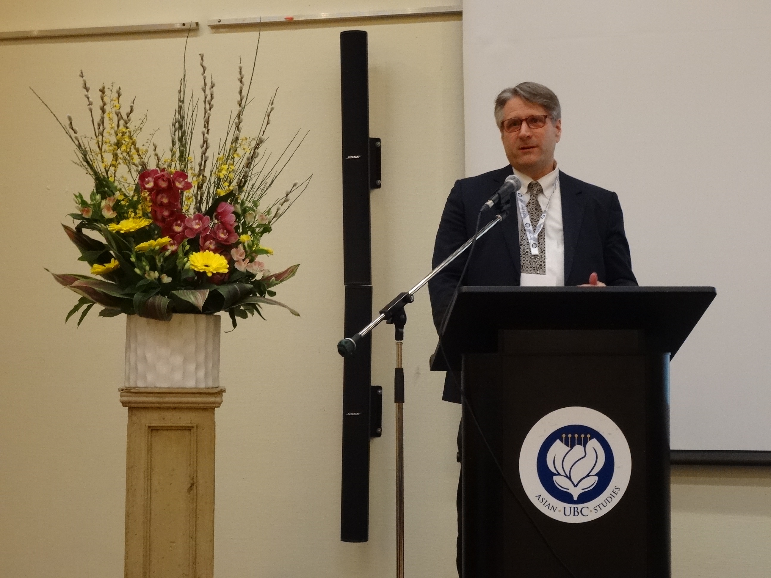 UBC Asian Studies Department Head Dr. Ross King gives his remarks
