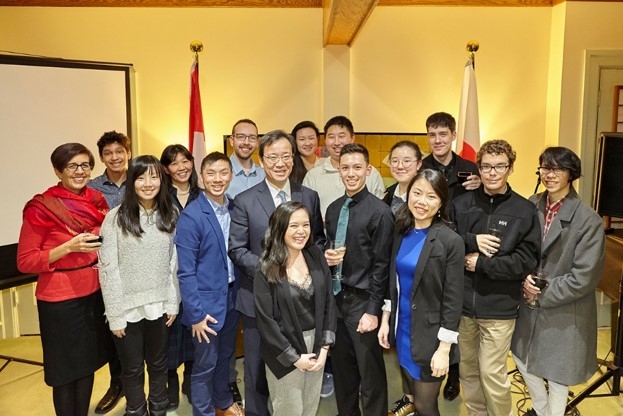 SFU participants pose with Consul General Hatori