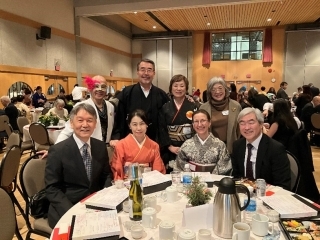 Group photo with the Consul General and Mrs. Takahashi along with attendees