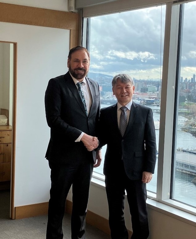 Consul General Takahashi calls on Hon. Brar, Minister of Mining and Critical Minerals of British Columbia