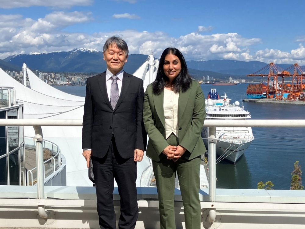 Consul General Takahashi pays a courtesy call on the Hon. Niki Sharma, Attorney General and Deputy Premier of British Columbia
