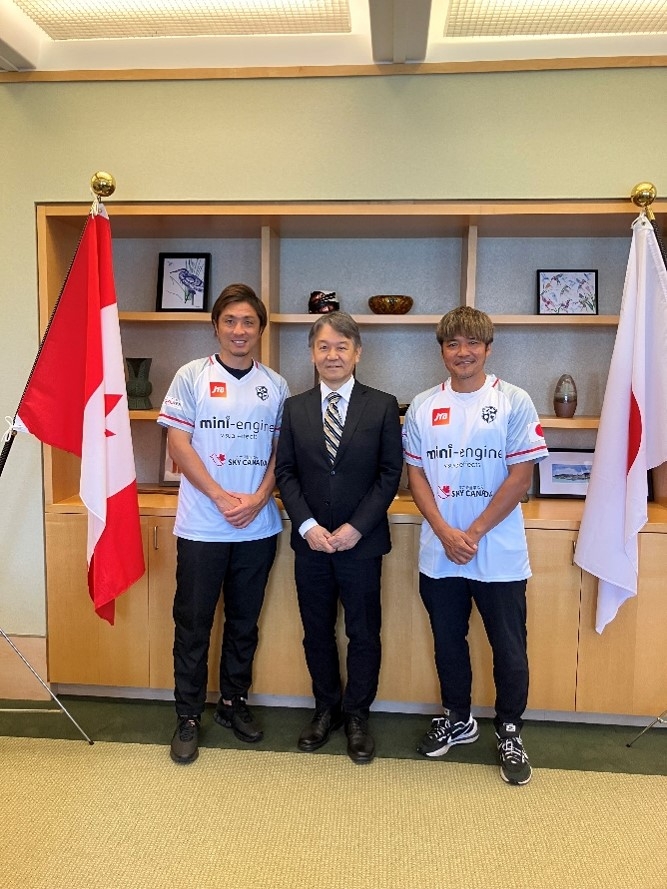 元サッカー日本代表・那須大亮氏、大久保嘉人氏及びサッカー関係者の来訪 