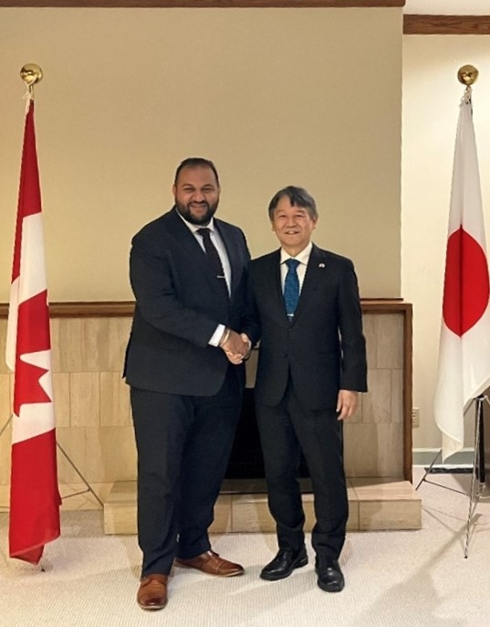 The Hon. Ravi Parmar and Consul General Takahashi