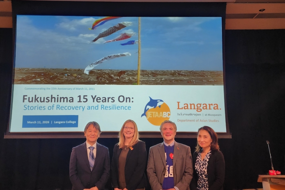 Group photo with Langara College faculty
