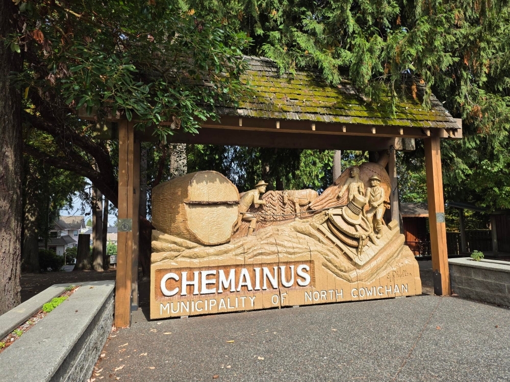 Chemainus welcome sign