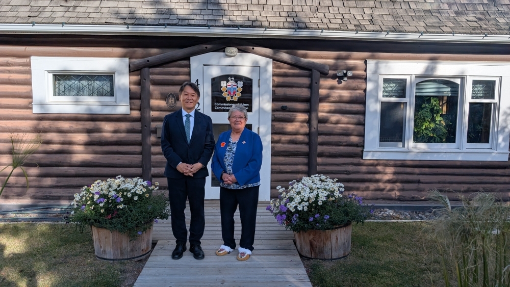 Consul General Takahashi and Commissioner Adeline Webber
